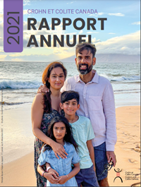 Couverture du rapport annuel 2021 d'une famille dont l'enfant vit avec une MII