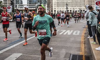 David Letky at the Chicago Marathon