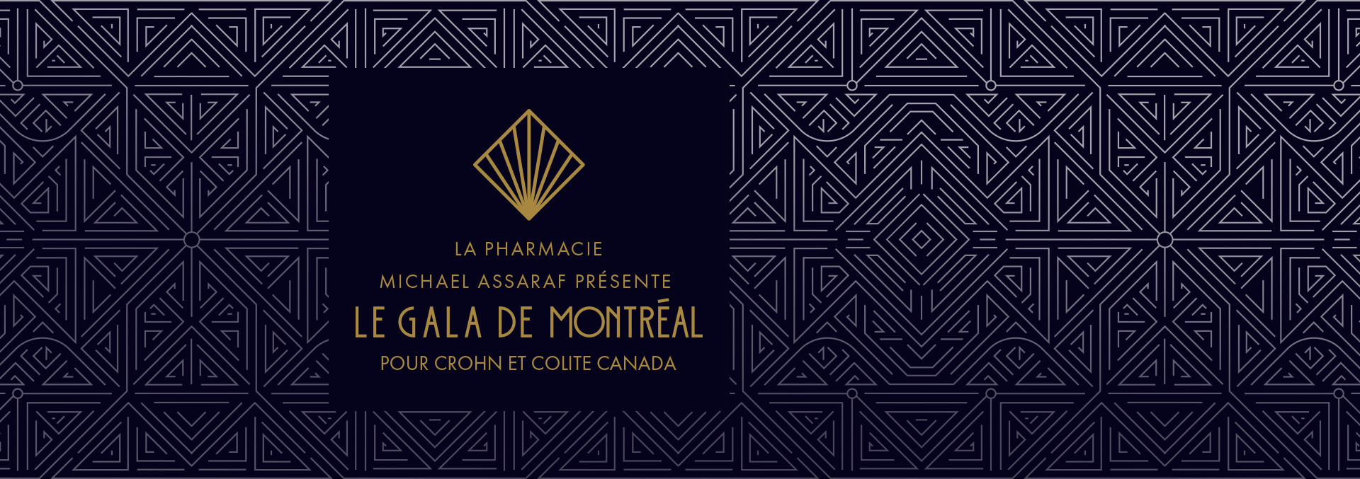 Pharmacie Michael Assaraf présente le gala de Montréal pour Crohn et Colite Canada sur fond de casino.