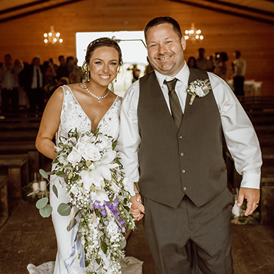 Katryna and Greg at their wedding