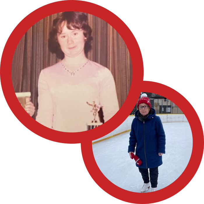 Susan Lorenz figure skating, then and now