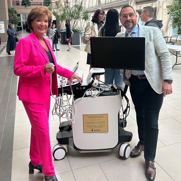 Tammy Truman and Remo Panaccione