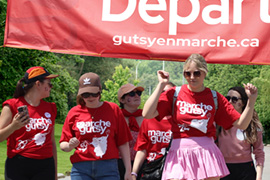  Jeunes participants de "Gutsy en Marche"