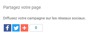 Partagez votre page