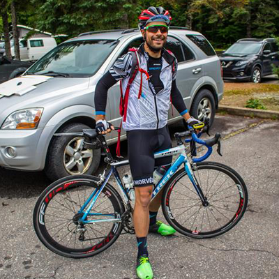  Vincent Nadon et son vélo