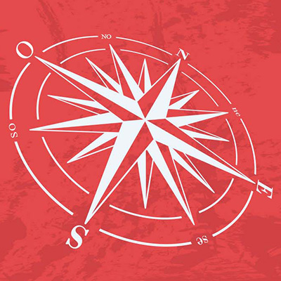 blanc compas rouge illustration